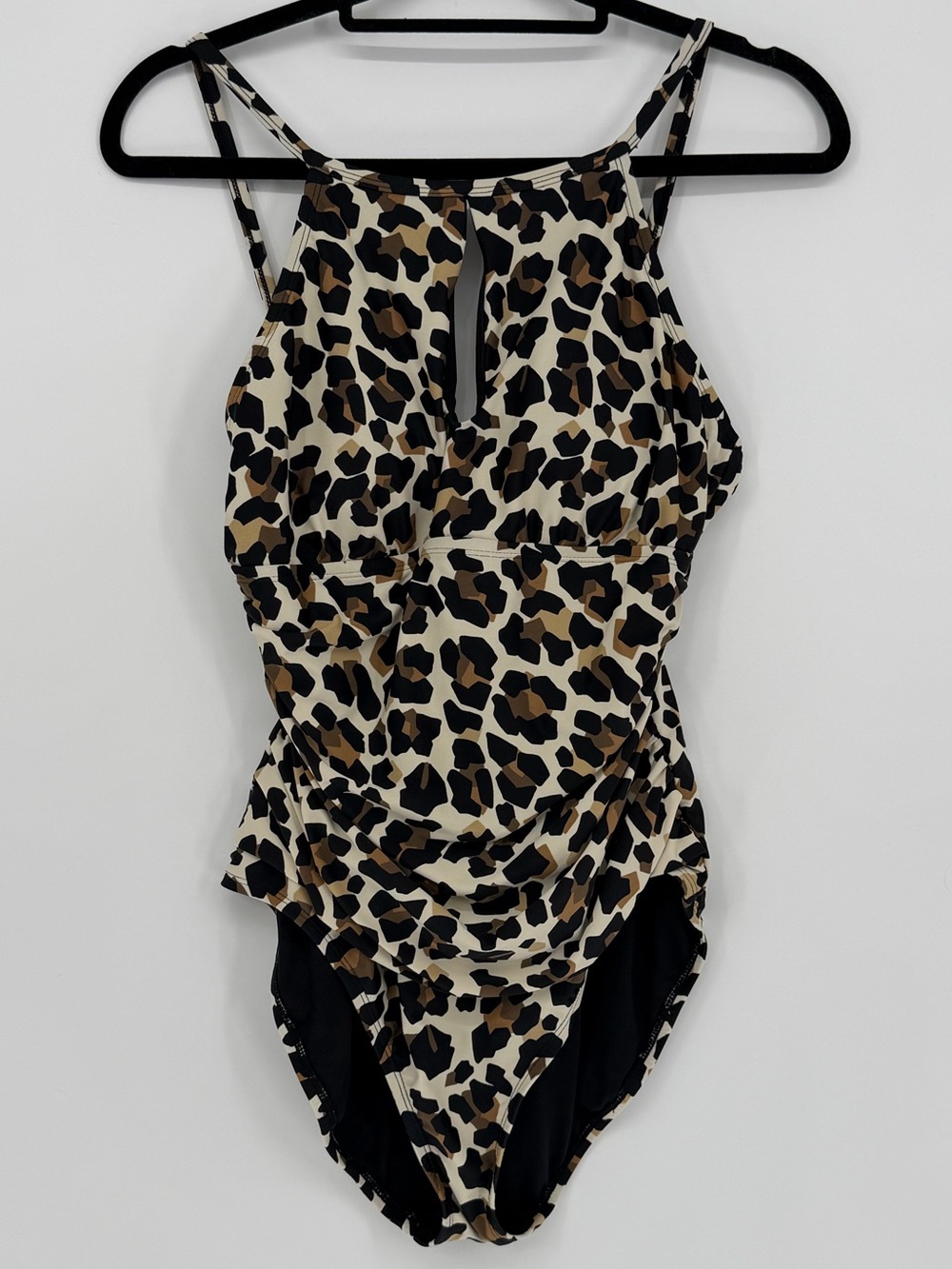 Ellen Tracy Leopard One Piece Swimsuit Size 12